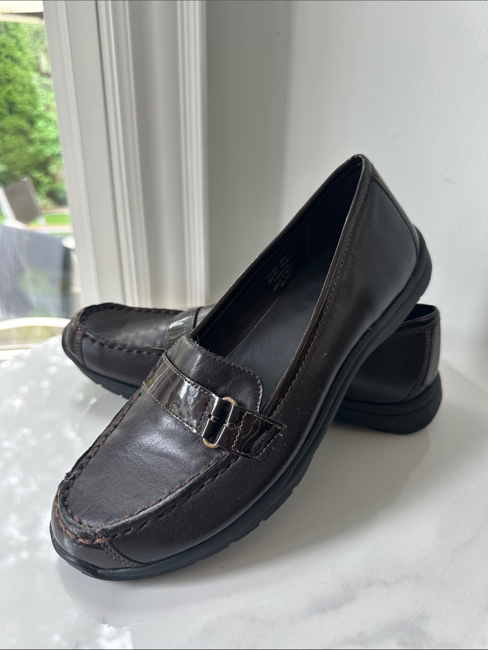 L.L. BEAN Classic Women's Leather Penny Loafers Dark Brown Espresso Size 7.5